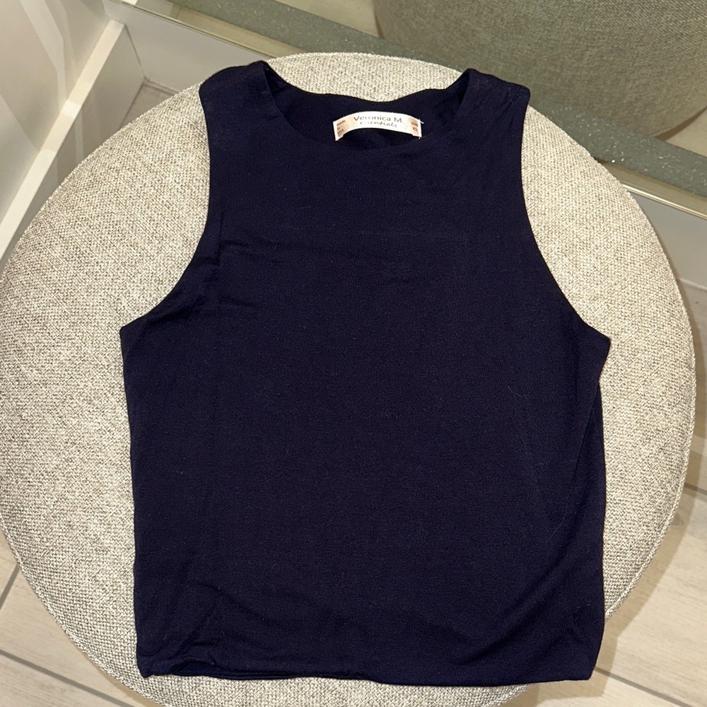 Veronica M Dark Blue Muscle Tee